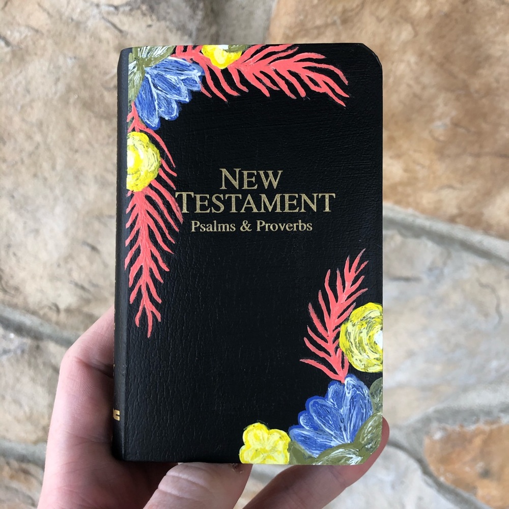 Painted New Testament Bible